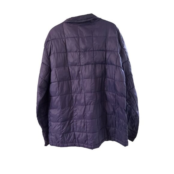 L.L. Bean Mens Large Regular Blue Nylon Insulated Jacket - Picture 3 of 5